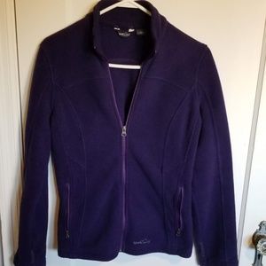 Purple Eddie Bauer fleece jacket